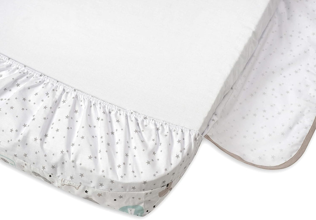 FlyIdeas Next 2 Me Beistellbett Bettwäsche-Set 83x50 cm, 4 STK. Mit Bettdecke - Spannbettlaken Babyb
