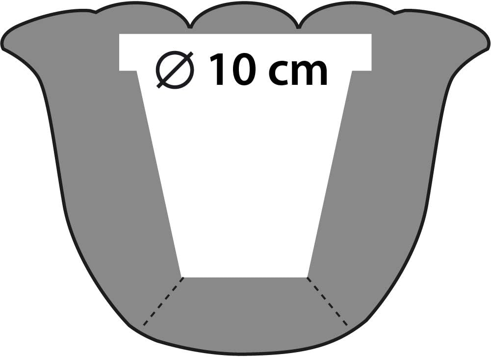CONCRETTE Blumentopf Blumenkübel Zement-Pflanzkübel Übertopf aus Beton Flower Ø 10 cm | 17 Farben 16