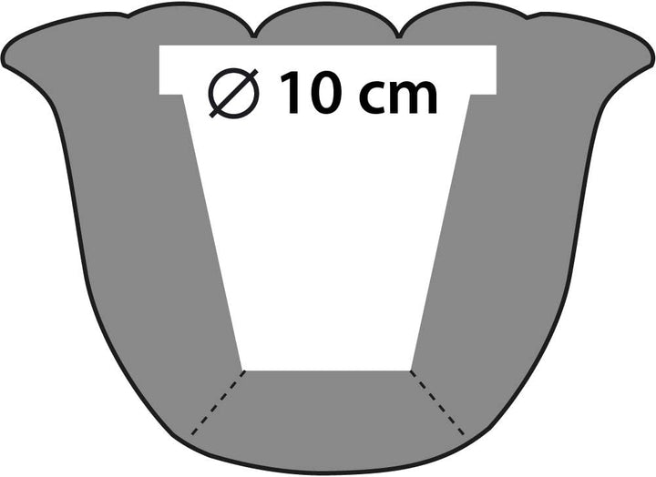 CONCRETTE Blumentopf Blumenkübel Zement-Pflanzkübel Übertopf aus Beton Flower Ø 10 cm | 17 Farben 16