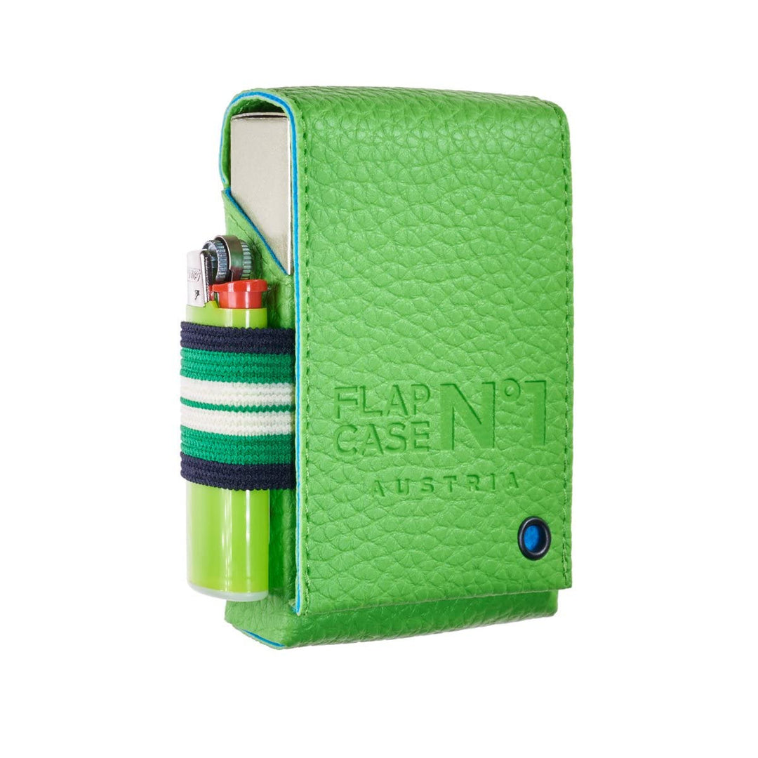 FLAPCASE N°1 • FRISBEE • Designer Zigarettenetui, Made in Austria, Gummiband, Leder vegan Zigaretten