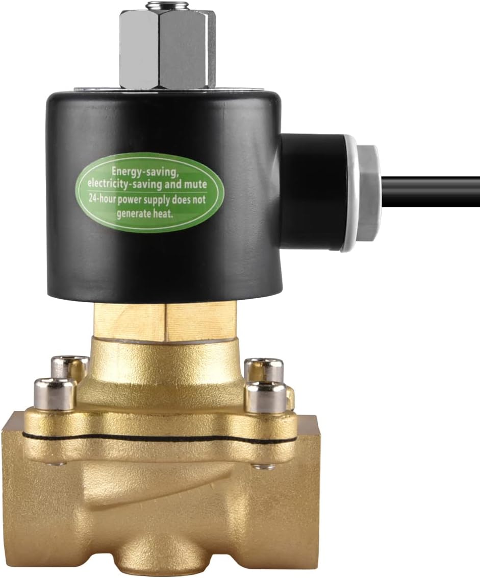 Heschen Elektrisches Magnetventil aus Messing, 2W-200-20KJ, PT 3/4'', DC24V, Direktbetätigung für Wa