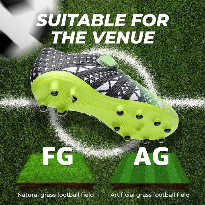 ASHION Fussballschuh Kinder Fussballschuhe Footballschuhe Outdoor Athletic Soccer Schuhe 32 EU B Bla
