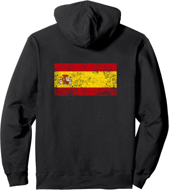 Vintage spanische Flagge - Spanien Flagge Pullover Hoodie