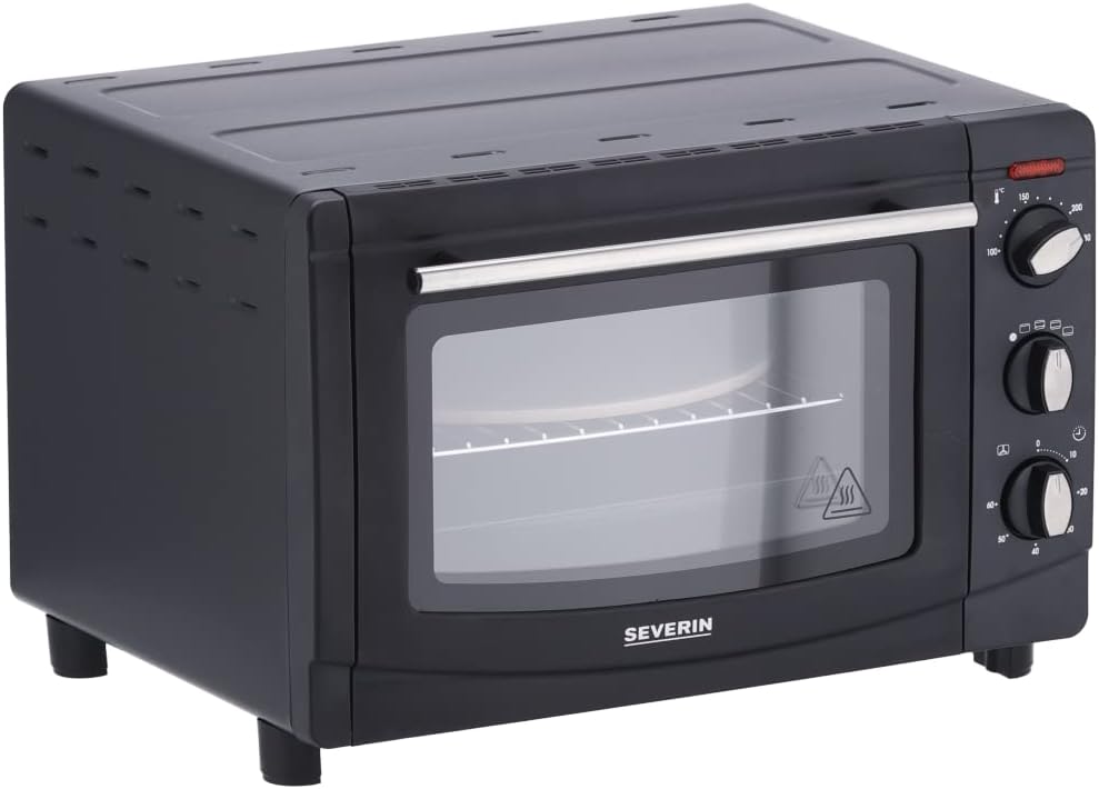 SEVERIN Back- und Toastofen mit Umluftfunktion, Mini Backofen, Heissluftofen mit 20 L Kapazität, 1.5