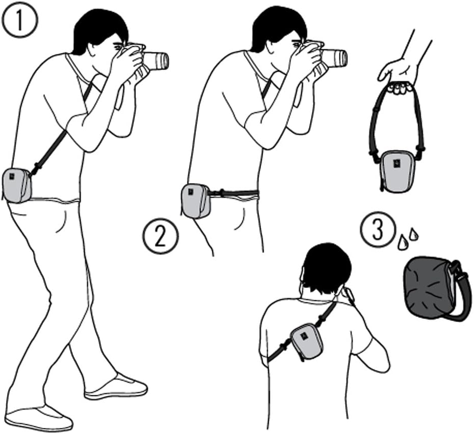 Crumpler QE100-002 Quick Escape 100 Toploader Kameratasche grau Grau (002) 100, Grau (002) 100