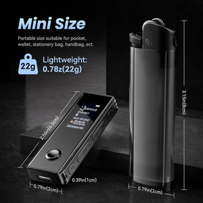 Digitale Diktiergeräte, KINPEE 16GB Mini Audio Aufnahmegerät Diktiergerät Klein MP3 Ton Aufnahmegerä