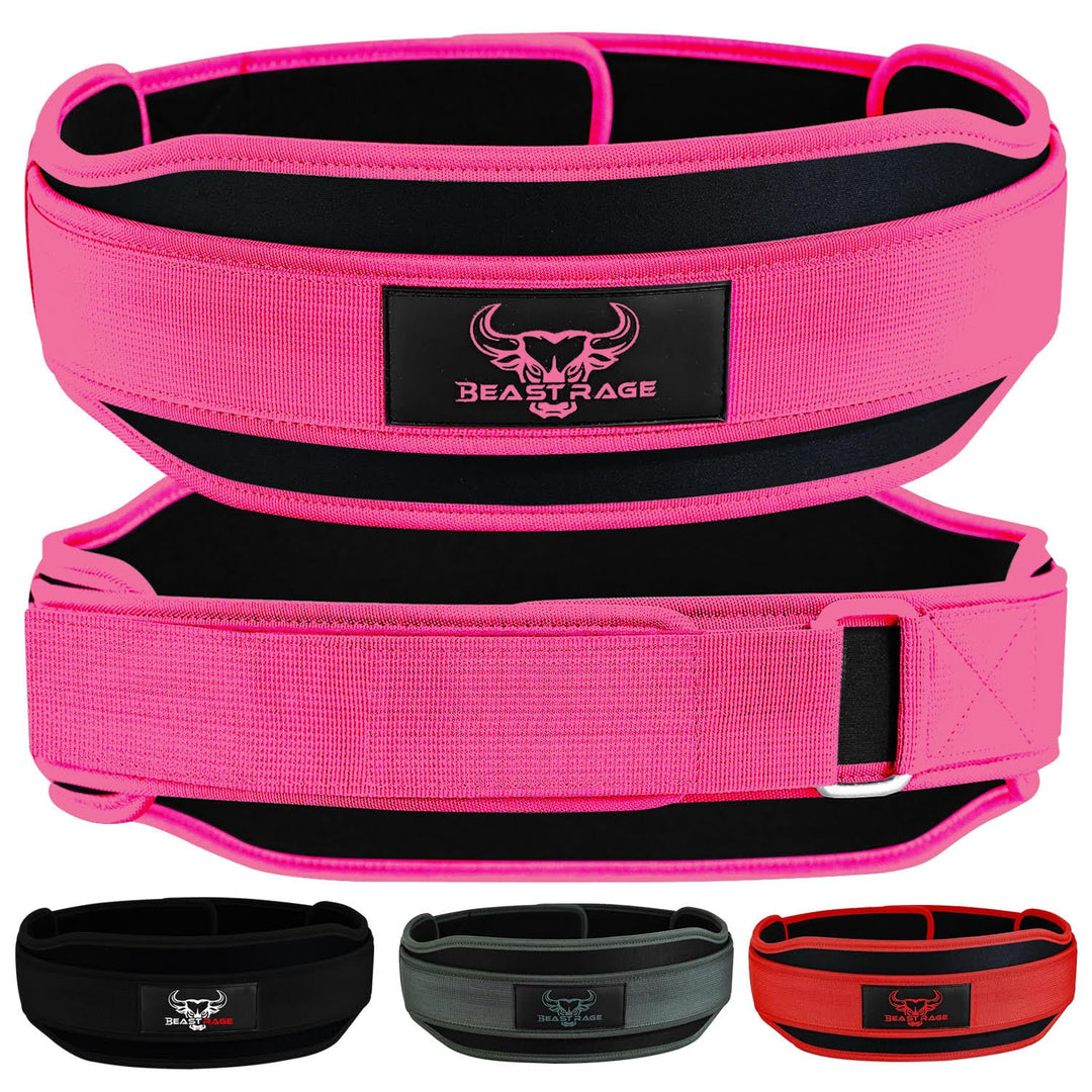 Gewichthebergürtel, Doppelkraft, gepolstert, 5,5 Neopren, für Rücken, Fitnessstudio, Bodybuilding, K