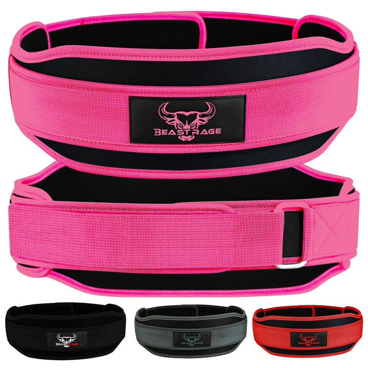 Gewichthebergürtel, Doppelkraft, gepolstert, 5,5 Neopren, für Rücken, Fitnessstudio, Bodybuilding, K