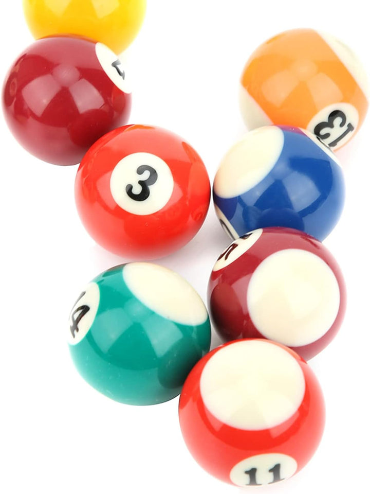Billardkugel Set, Mini Tisch Snooker Bälle Kit aus Kunstharz, 16 Stück 38mm Umweltfreundliche Billar