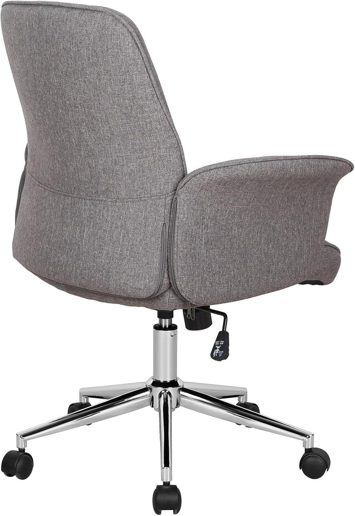 SixBros. Bürostuhl Braun Stoff - 0704M/3675, Braun Stoff