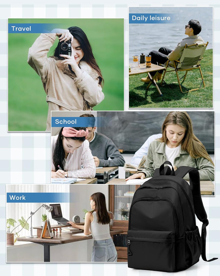 winspansy Schulrucksack Teenager Mädchen Jungen Schultasche Leichter Rucksack Schule Herren Damen Ae