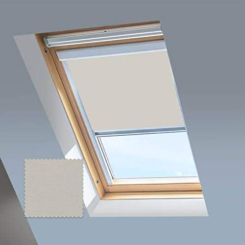 Dachfensterrollos für Keylite Dachfenster, Verdunkelungsrollo, Aluminiumrahmen (P09C (Sichtglasgröss