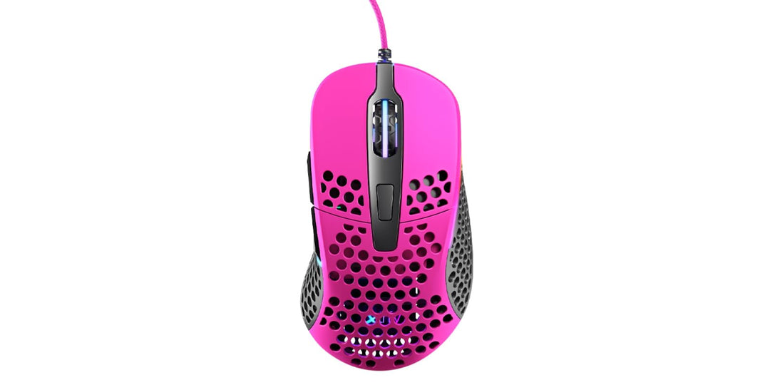 Xtrfy M4 RGB Ultraleichte Gaming-Maus, Rosa, XG-M4-RGB-PINK, Pink