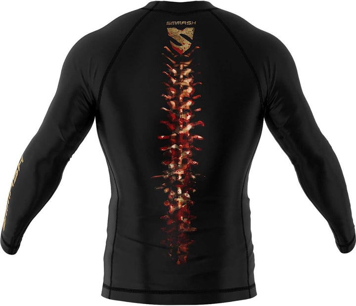 SMMASH Funktionsshirt Herren Rashguard Langarm Sportshirt MMA Thaibox Muay Thai Kickboxen Atmungsakt
