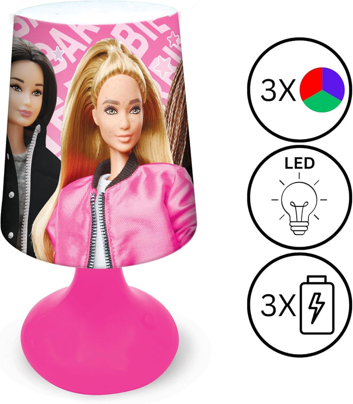 Lexibook, Mattel Barbie - Barbie Mini Wireless Nachttischlampe und Nachtlicht - MLT10BB Mini Barbie,