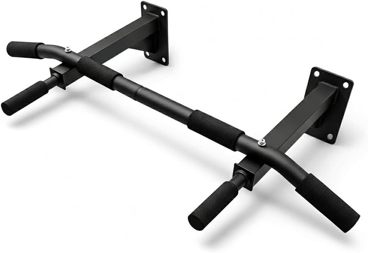 OcioDual Klimmzugstange für die Wand, Pull Up Klimmzugstange, bis 350 kg, Schwarz, Fitnessstudio für