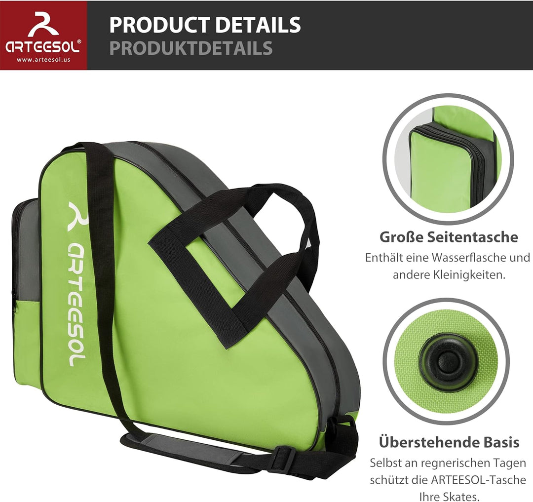 Blackace arteesol Rollschuhe Tasche, Inliner Tasche, Schlittschuhe Tasche, Skatertasche für Kinder/E