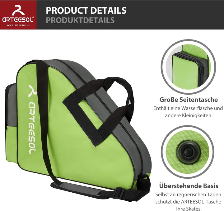 Blackace arteesol Rollschuhe Tasche, Inliner Tasche, Schlittschuhe Tasche, Skatertasche für Kinder/E