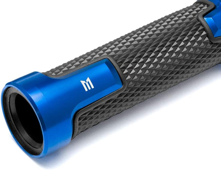 Motorrad Griffe & Stange Enden Für 22mm Stangen - Blau - Eloxiertes Aluminium