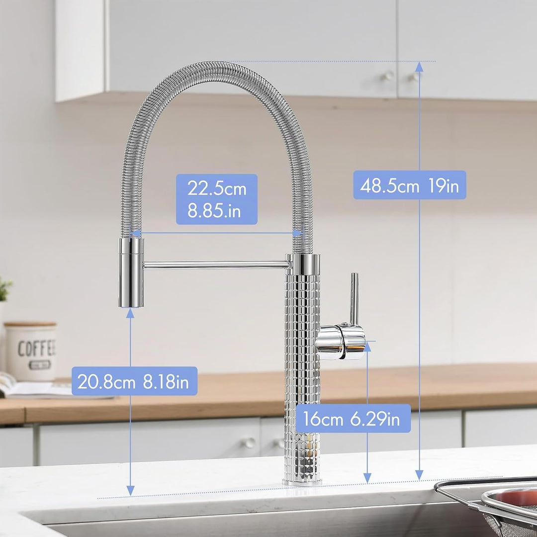 AIMADI Wasserhahn Küche Ausziehbar Küchenarmatur Einhebel-Mischer mit 360° Drehfunktion Armatur Küch