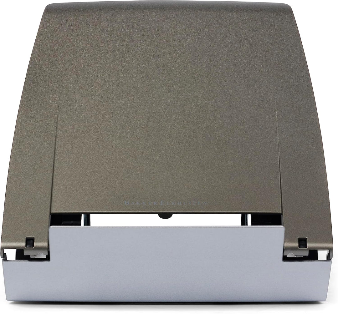 BakkerElkhuizen Ergo-Q 330, Mobiler Laptopständer mit Dokumentenhalter, klappbar, 6 Höhen, Grau/Silb