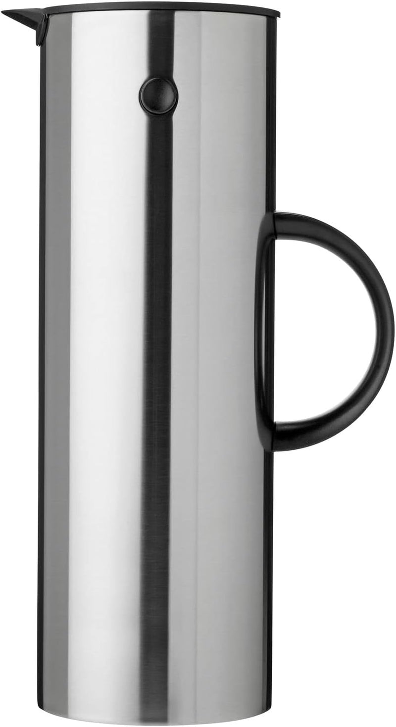 Stelton EM77 Isolierkanne, Kaffeekanne aus Kunststoff, Steel, 1 liter