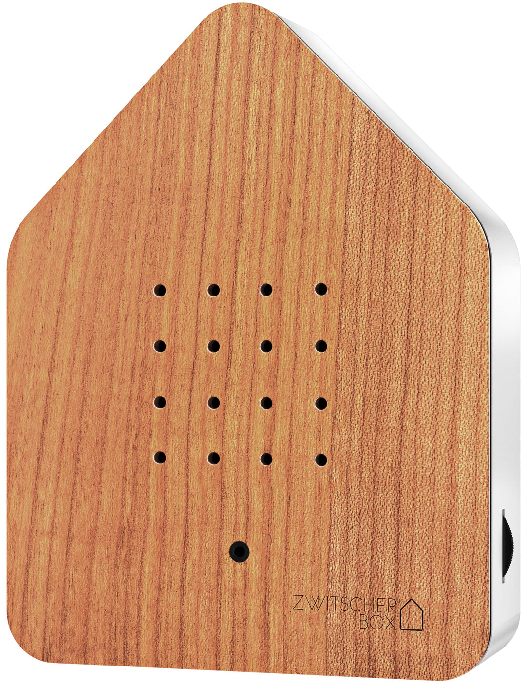 RELAXOUND ORIGINAL Zwitscherbox "Cherry" – Moderne Vogelgezwitscher Box mit Vollholzfront – Entspann