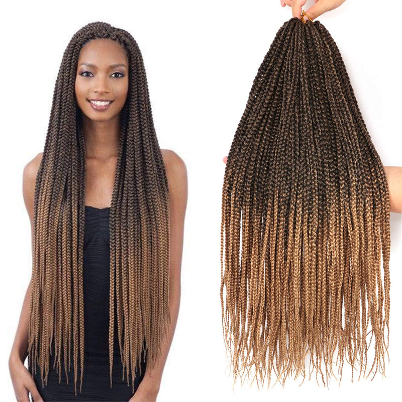 7Packs Box Braids Crochet Braids Hair Extensions Kanekalon Kunsthaar Crochet Hair Braids Haare Kunst