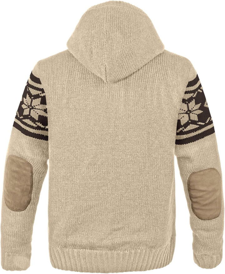 bw-online-shop Norweger Strickjacke Taylor mit Fell L Beige, L Beige