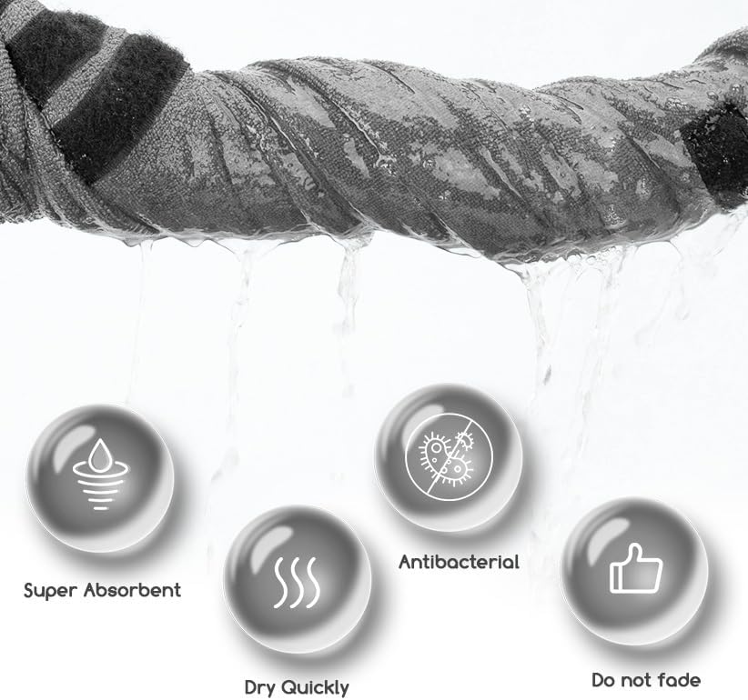 Nobleza Hundebademantel Mikrofaser mit Klettverschluss,Super saugfähig und schnell trocknend,Bademan