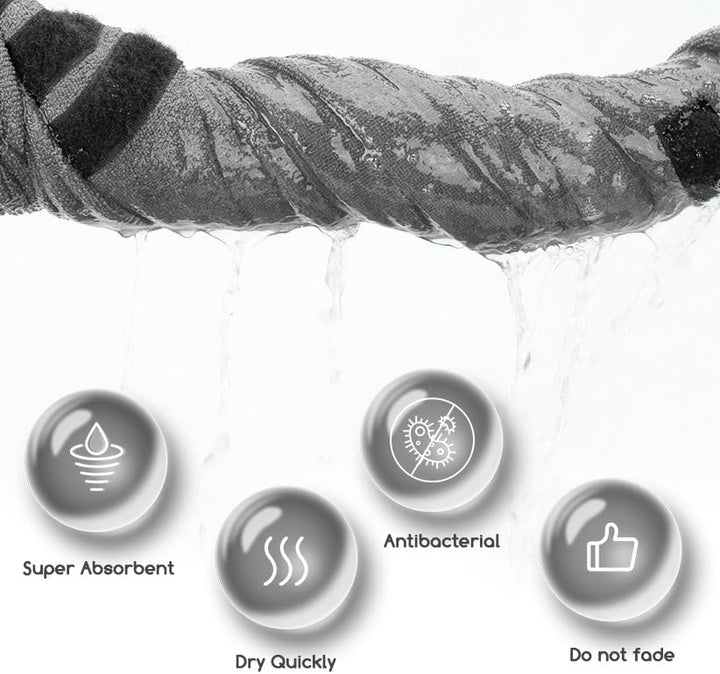 Nobleza Hundebademantel Mikrofaser mit Klettverschluss,Super saugfähig und schnell trocknend,Bademan