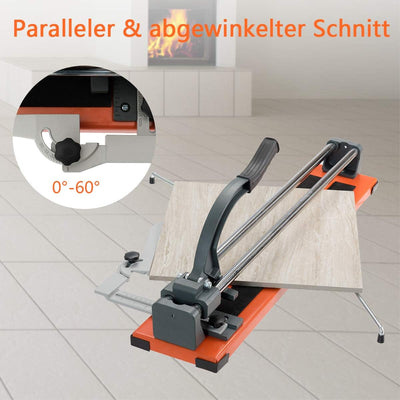 COSTWAY Fliesenschneider Manuell, Handfliesenschneider / 5mm-12mm Schnittstärke / 1000mm Schnittläng