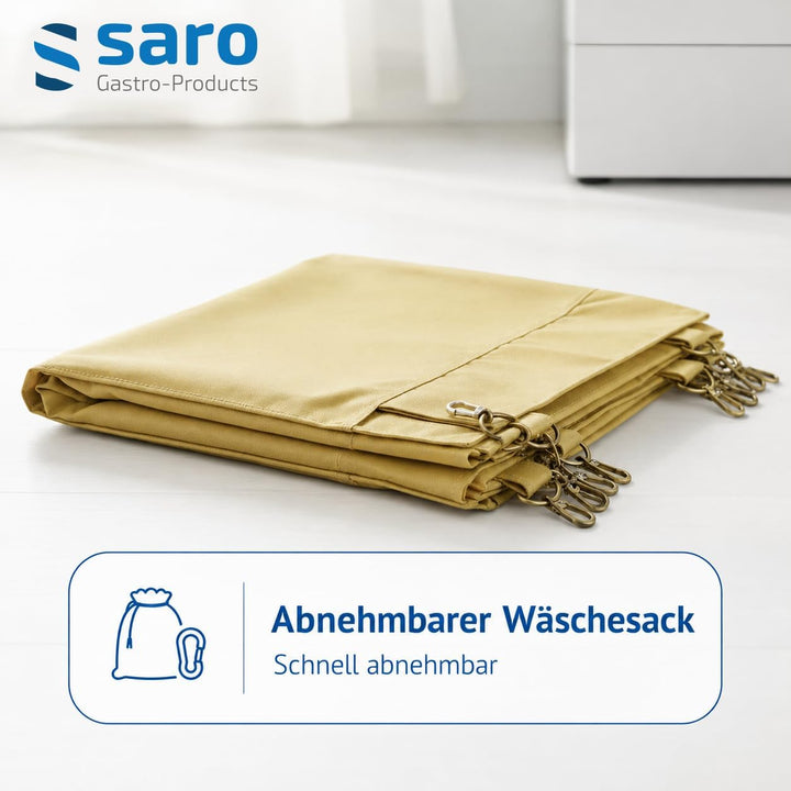 Saro AF 264 Wäschewagen, Edelstahl, creme, 90 x 65 x 85, Single