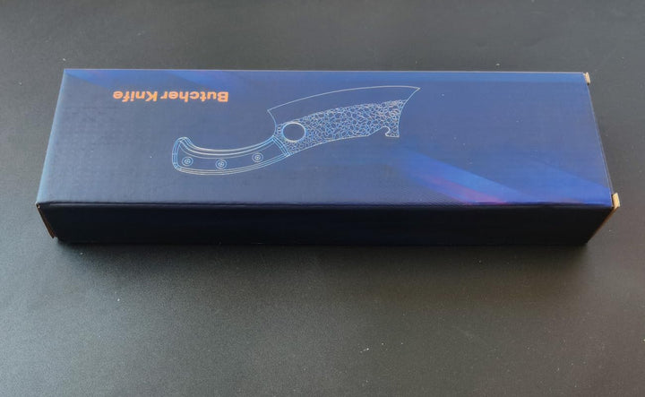 Hackmesser mit Holzgriff, Küchenmesser Scharf Hackbeil Kochmesser Profi Messer Handgeschmiedet Küche