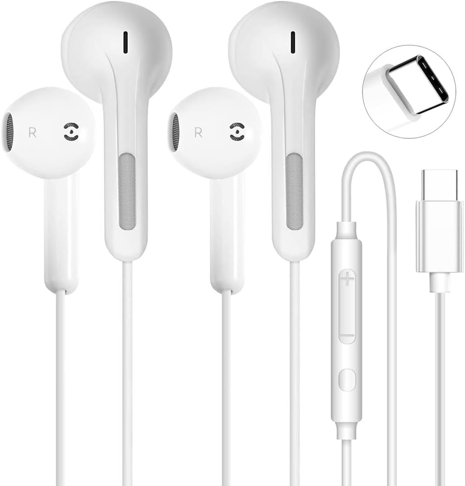 USB-C-Kopfhörer, kabelgebunden, für iPhone 17/16/16e/15 Pro Max, In-Ear-Kopfhörer, HiFi-Stereo, USB