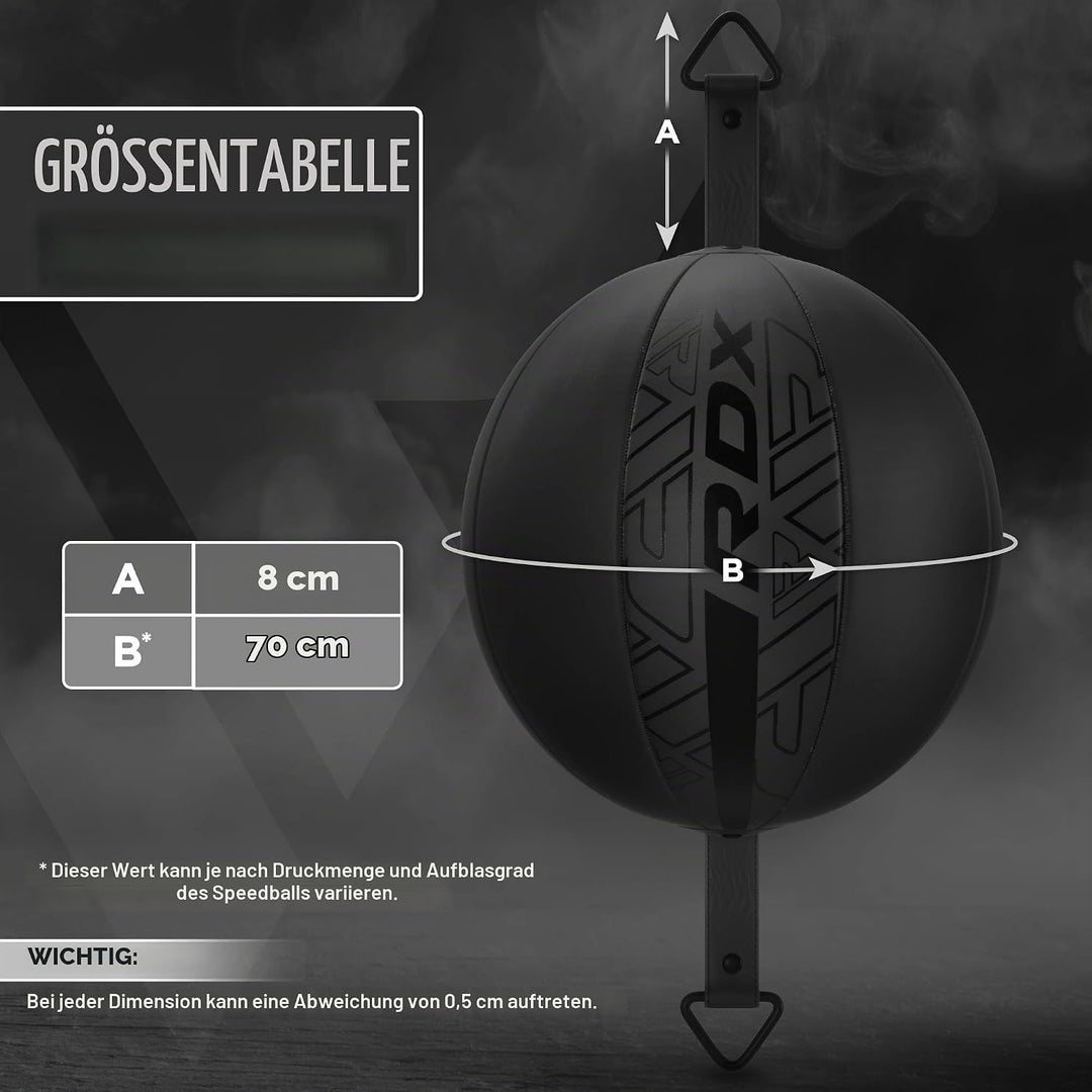RDX Boxen Doppelendball, 70CM Reflex Speed Ball mit 48" dehnbarer Bungee Schnur Hängend, Punchingbal