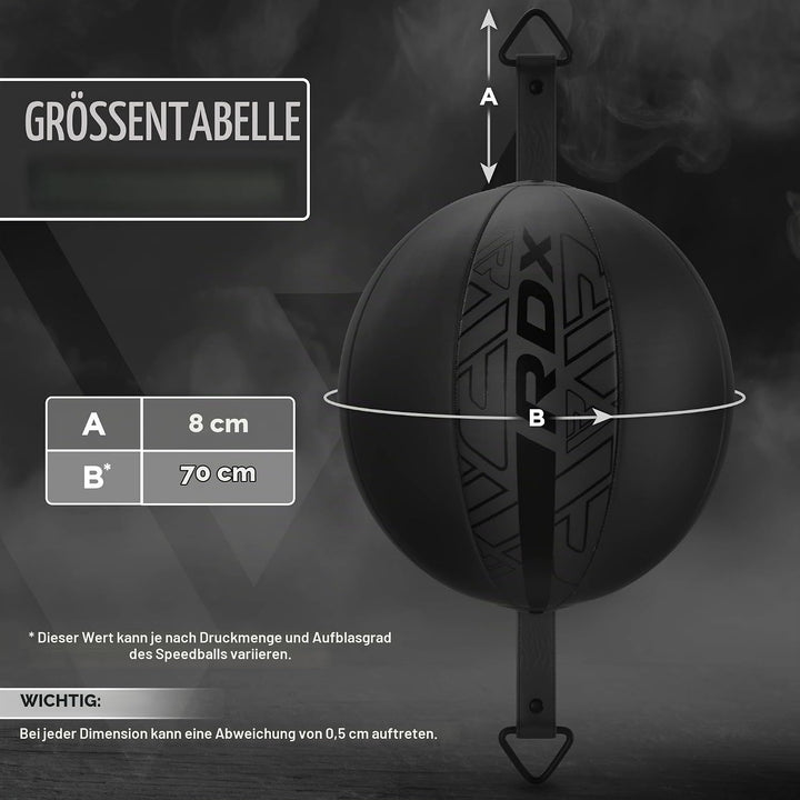 RDX Boxen Doppelendball, 70CM Reflex Speed Ball mit 48" dehnbarer Bungee Schnur Hängend, Punchingbal