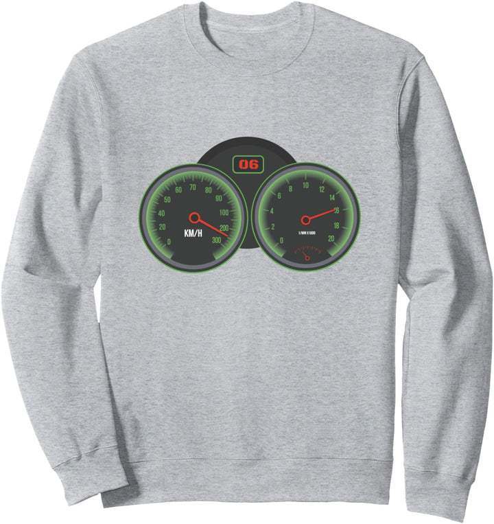 Motorrad Tacho Geschwindigkeit Schnell Sweatshirt