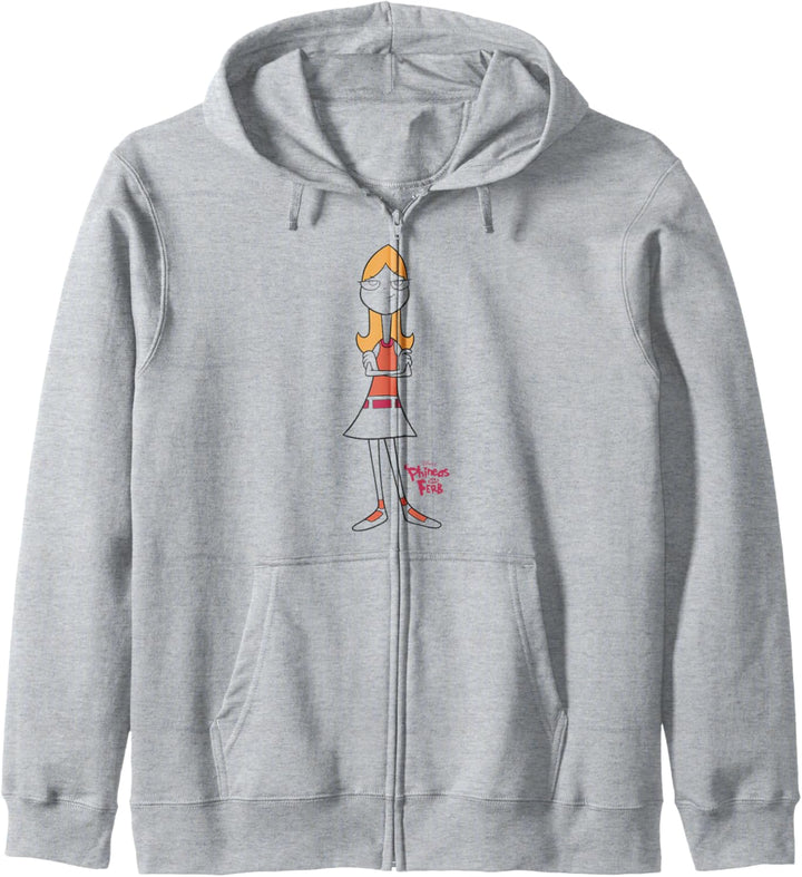 Disney Phineas und Ferb Candace Big Standing Pose Kapuzenjacke