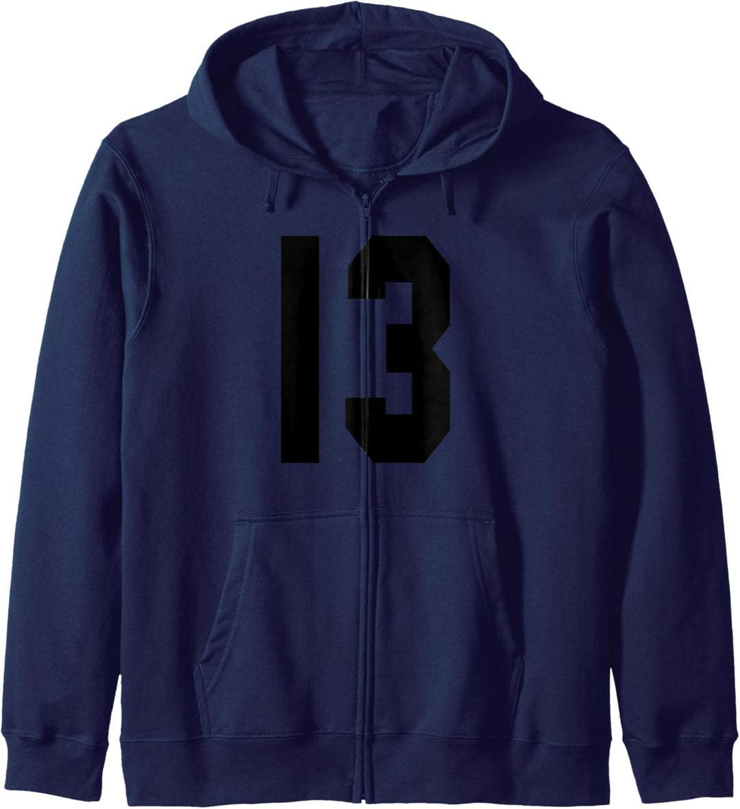 # 13 Team Sports Trikot vorne & hinten Number Player Fan Kapuzenjacke