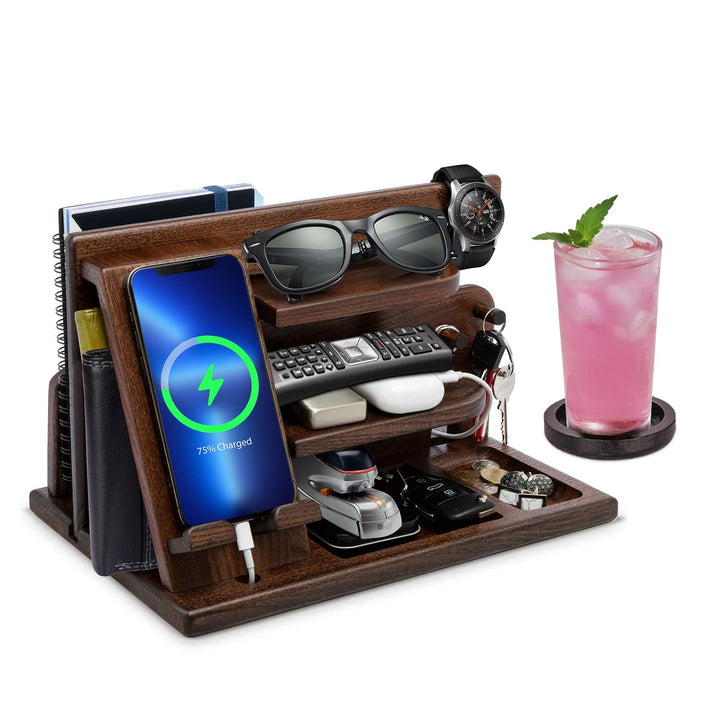 Weihnachten Geschenke für Männer Geburtstag Holz Telefon Dockingstation Geschenke für Papa Weihnacht