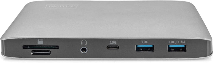 DIGITUS Thunderbolt™ 3 Dockingstation 8K, USB Type-C™, USB 3.0, 7-Port, Travel 2X Video, 3X USB 3.0,