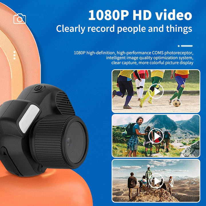 Tangxi Daumenkamera, 1080P HD-Video-Mikrokamera-Camcorder mit 0,96-Zoll-HD-Bildschirm, Kompakte DV-K