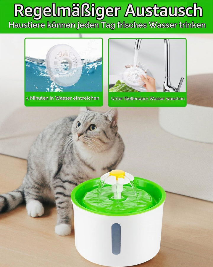 8 Stück Katzenbrunnen Filter,Cat Water Fountain Filters,Ersatzfilter Trinkbrunnen für Katze,Aktivkoh
