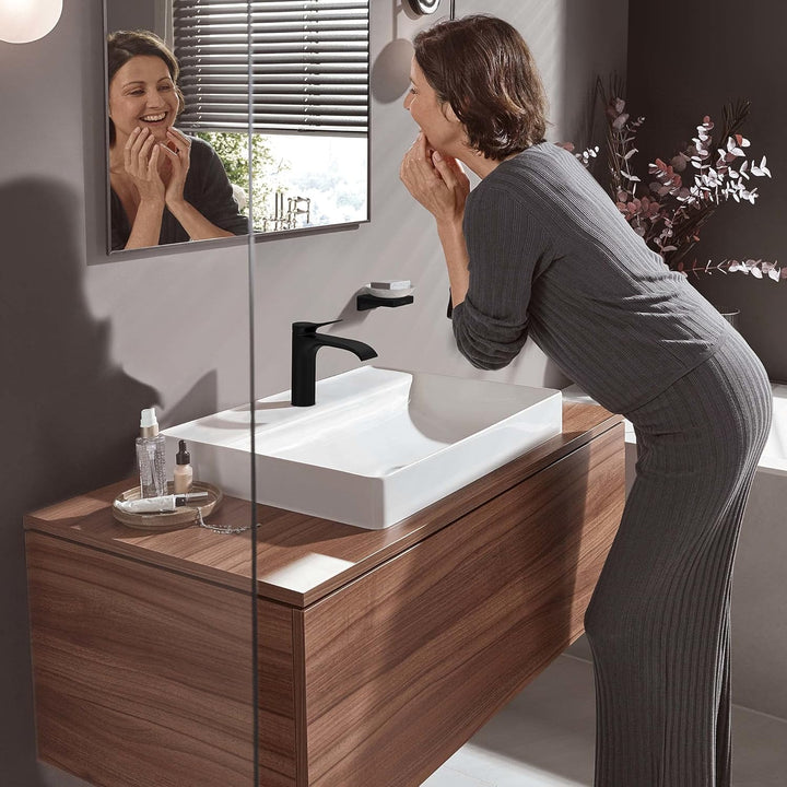 hansgrohe Vivenis - Waschtischarmatur ohne Ablauf, energiesparend (CoolStart), Wasserhahn Bad mit Au