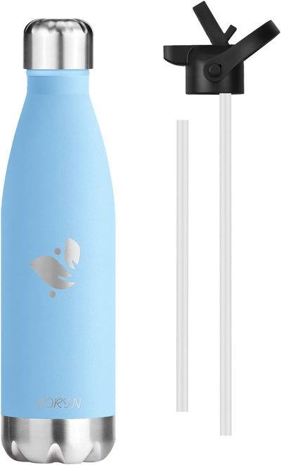 AORIN Vakuum-Isolierte Trinkflasche - 350ml/500ml/750ml - Wasserflasche BPA-Frei,24 H Kühlen & 12 H