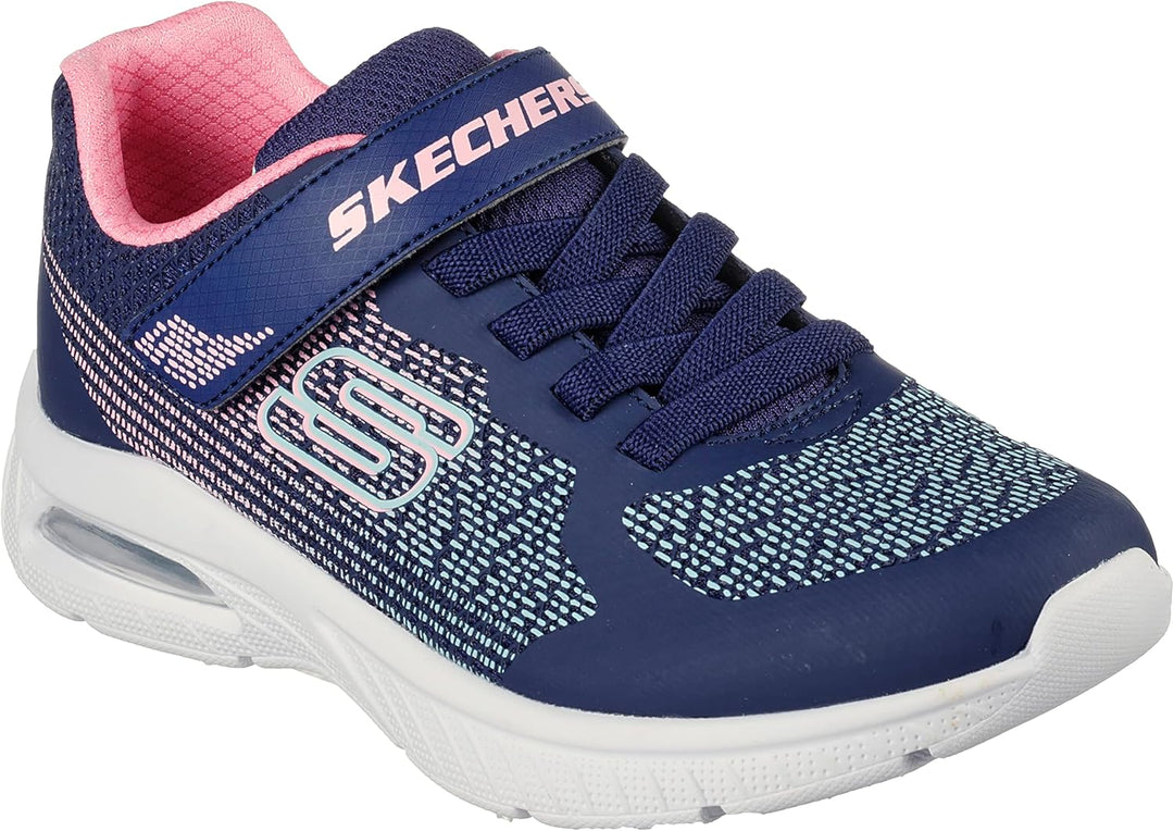 Skechers Mädchen 303610l Nvpk Sneaker 27 EU Navy Synthetic Pink Trim, 27 EU Navy Synthetic Pink Trim