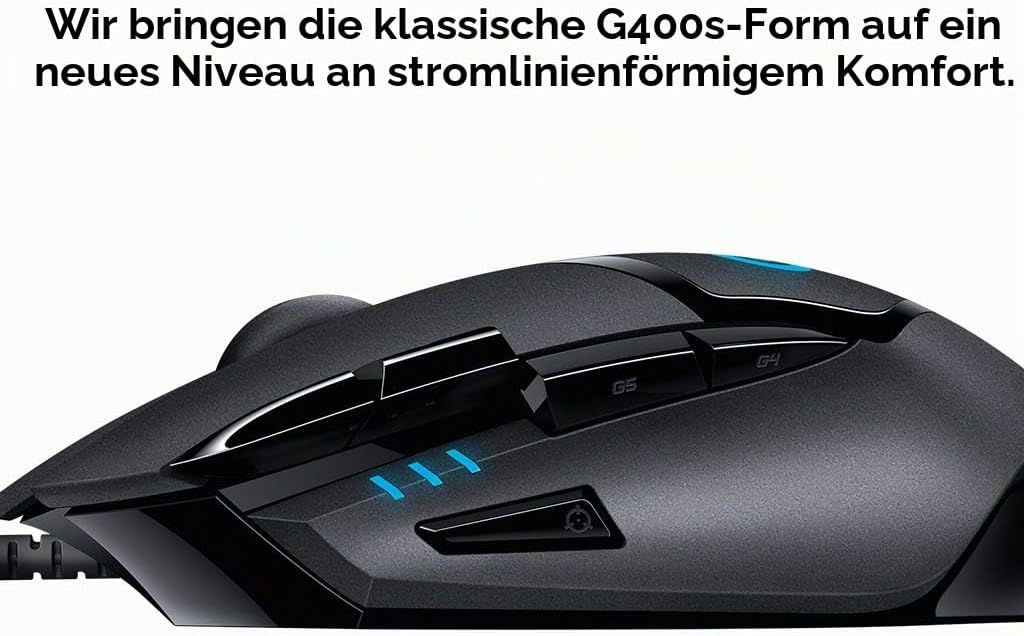 Logitech G402 Scroll-Rad, PC-Maus, PC/Mac, 2-Wege, Gaming Produkt