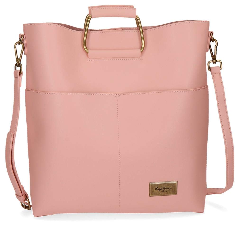 Pepe Jeans Umhängetasche Bag Shopper Griff Rosa, Bag Shopper Griff Rosa