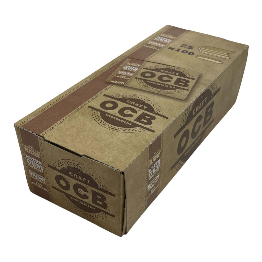 OCB 19589 Craft Paper-Rolling Papers-unbleached-25 Heftchen a 100 Blatt, Papier